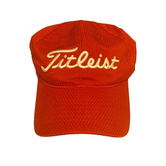 Titleist Tunica National Men’s Golf Hat Baseball Cap Embroidered Red White - Picture 3 of 8